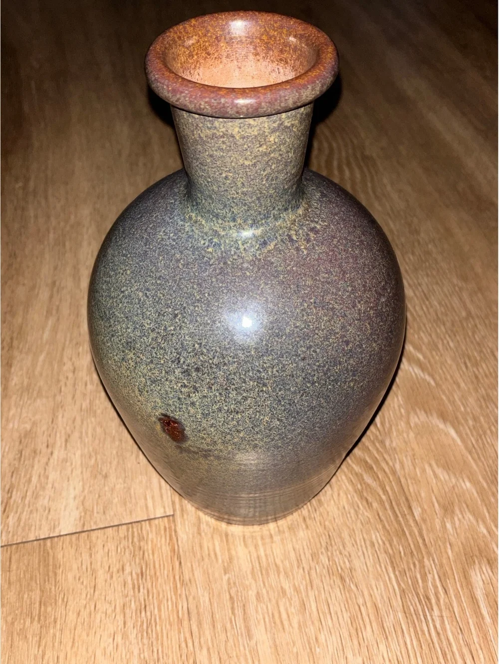 Mid-Century signed Rayón & Lizarraga Crystalline Ceramic Baluster Vase Ruiloba
